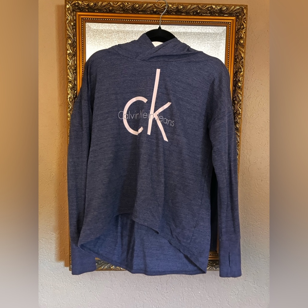 Calvin Klein Heathered Navy Hoodie